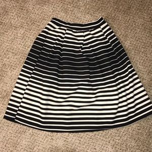 Black & White Stripped High Waisted Skirt.